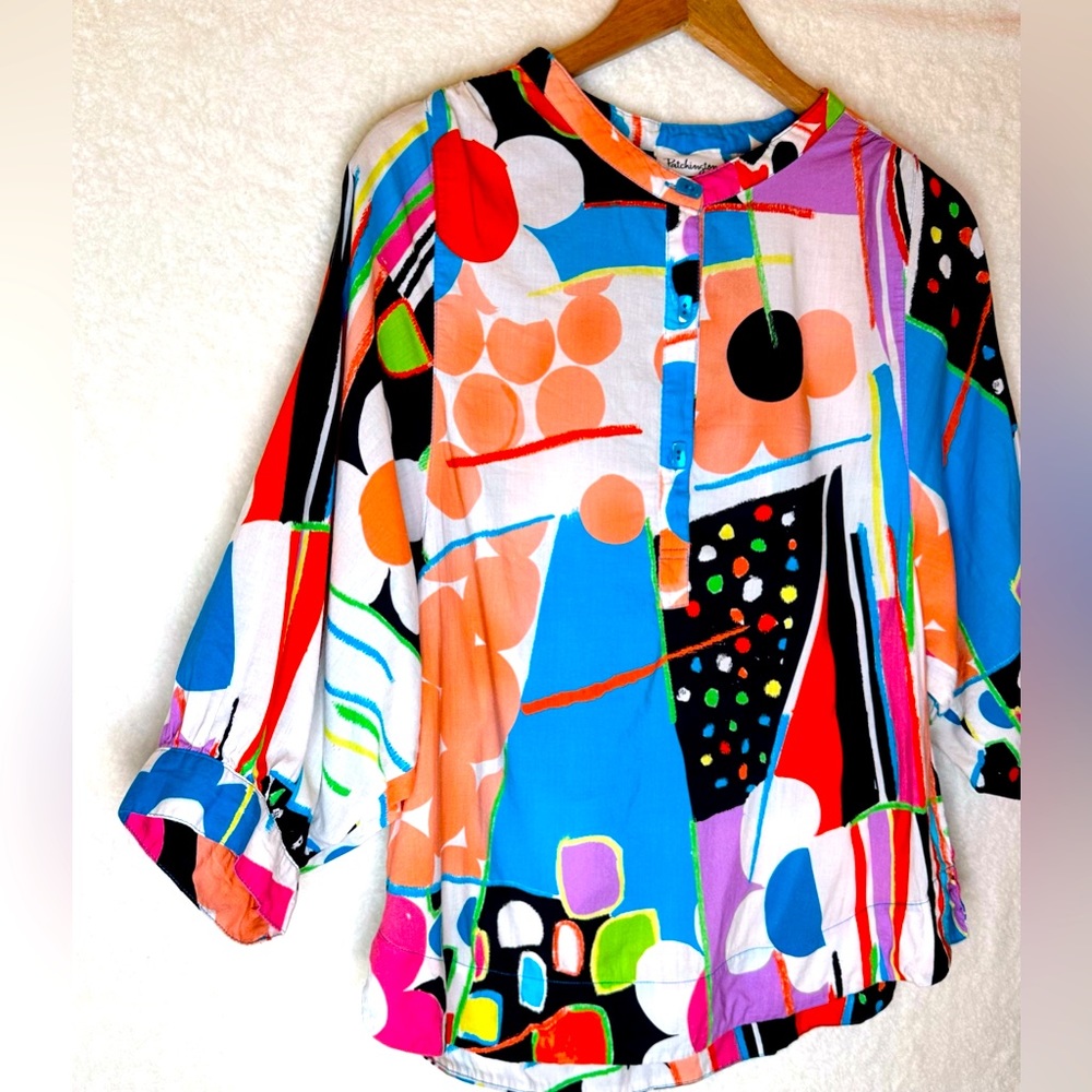 Patchington Colorful Bracelet Sleeve Button V Nec… - image 3